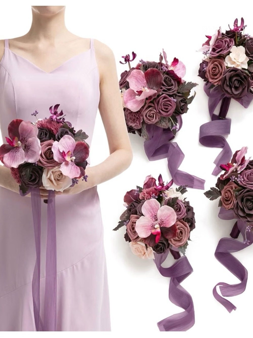 Lilac Satin Spaghetti-Strap Dress - Elegant Women’s Dress